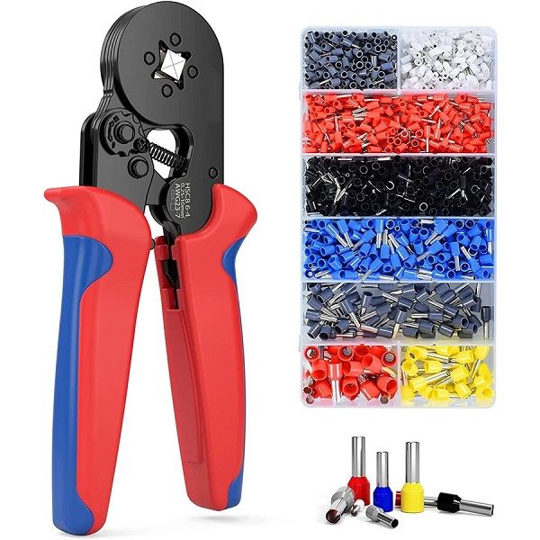 Non-Slip Handle Ferrule Wire Crimping Plier 0.25-10mm