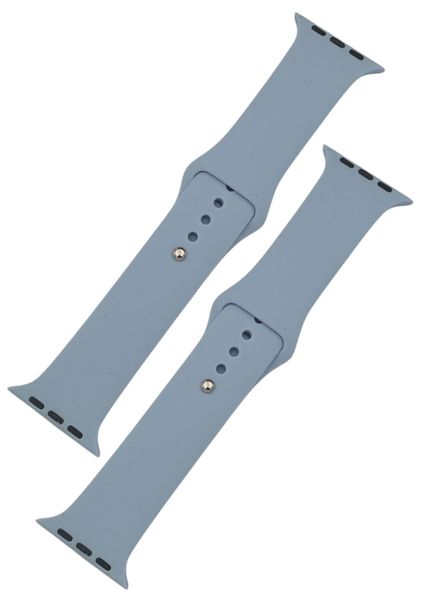 Silicone Straps Compatible with Apple Watch 42/44mm - Orange &amp; Grey 2 Pack