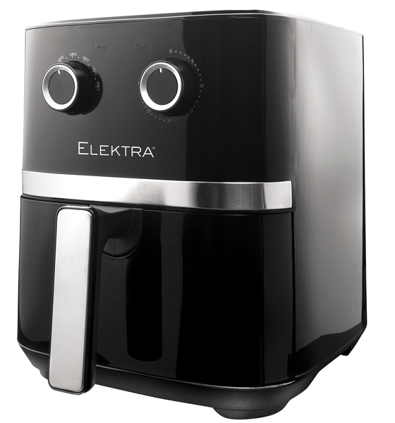 Elektra 5L Mechanical Air Fryer Rapid Air Healthy Frying Black