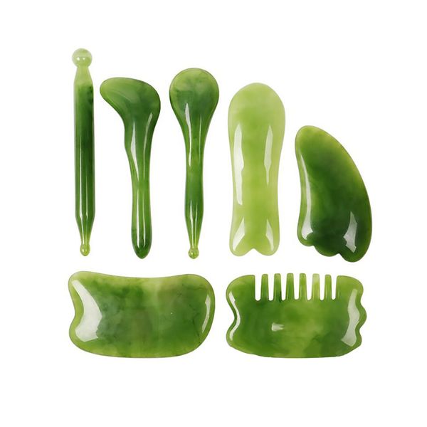 Multi-Function Scraping Stick Beauty Tool Massage Meridian Comb Set Of 7