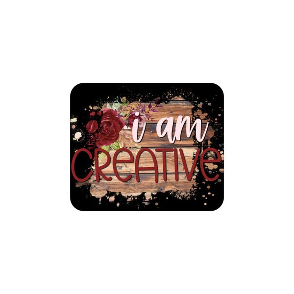Mouse Pad - I Am Creative Black