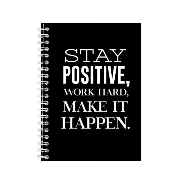 Positive A5 Notebook Spiral Lined Motivational Sayings Graphic Notepad 169