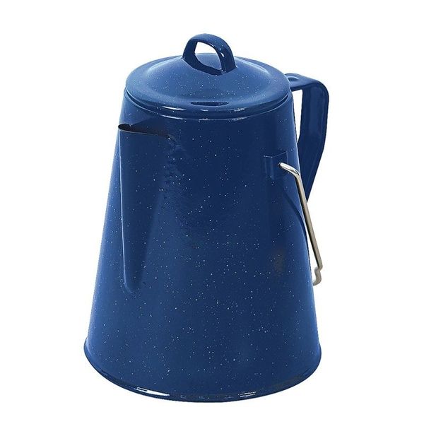 Camp Master Enamel 10 Cup Percolator | Portable for Camping &amp; Outdoor Use