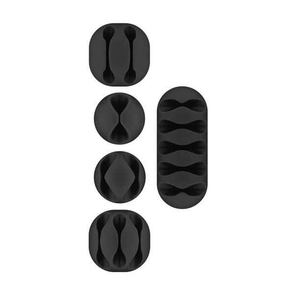 Goobay Cable Management 5-Piece Set - Black