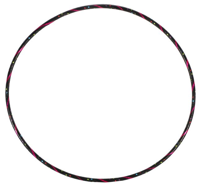 Hula Hoop Number 25 - Black, Pink and Hearts - 100cm