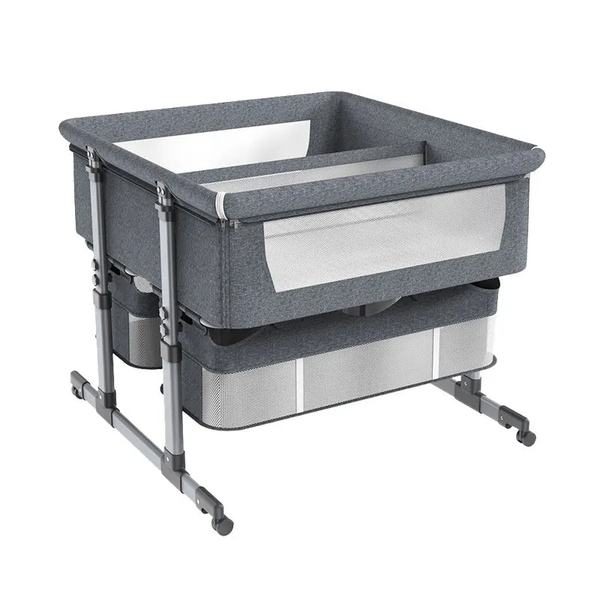 Foldable Twin Bedside Baby Cot