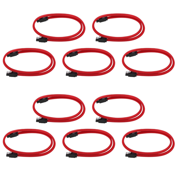 50Cm Sata 3 0 Iii Sata3 7Pin Data Cable 6Gb/S Ssd Cables(Red)
