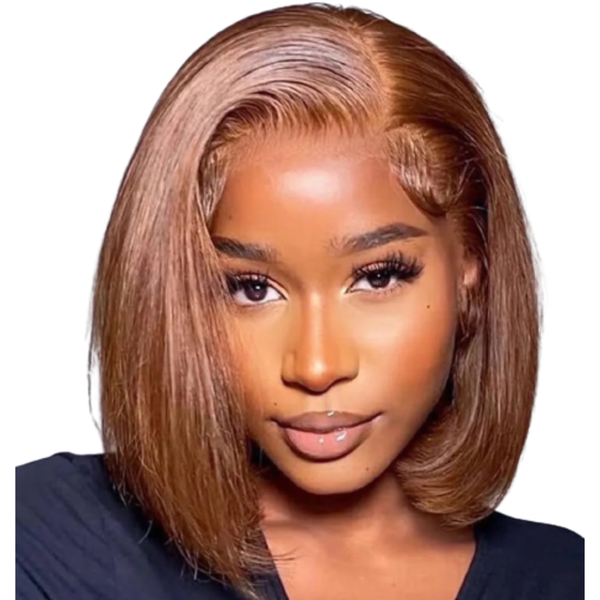 Full Frontal Brown Brazilian Hair Wig "8".