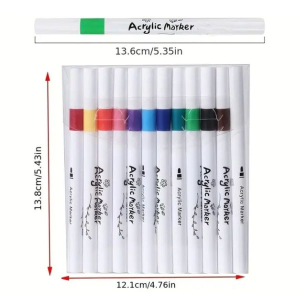 Acrylic Markers 12 piece