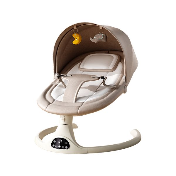 Electric Baby Rocker Cradle-Adjustable Recline, Bluetooth Music,Remote,Calm