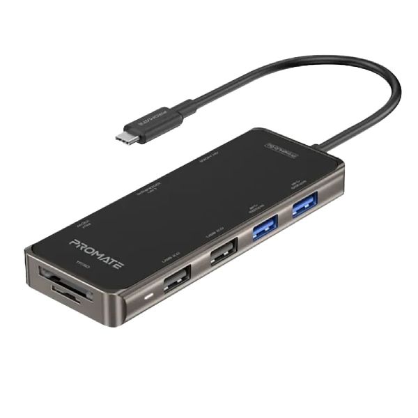 Promate PrimeHub 9-in-1 Docking Station / USB Type-C 100W PD