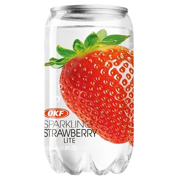 OKF - Strawberry Lite Sparkling Drink - 6 x 350ml