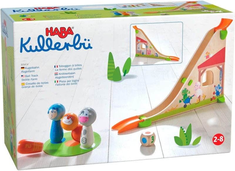 Haba Kullerbü-Ball Track Skittle Farm