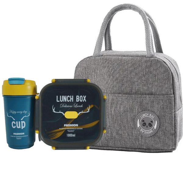 Insulated lunch bag and a lunch box set