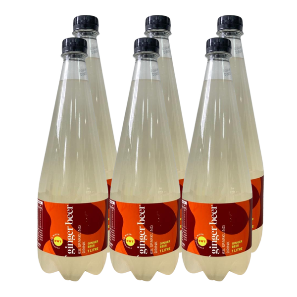 KWT Ginger Beer Mocktail Drink 1L (6 Pack) PET