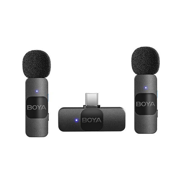 Boya BY-V20 Compact Dual Wireless Microphone System for USB-C Devices