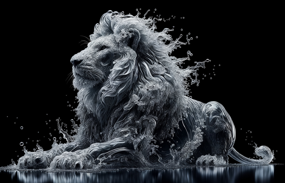 Canvas Wall Art Decor - Wet Lion Artwork | Shop Today. Get it Tomorrow ...