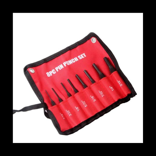 8Pcs Roll Pin Punch Case Tool Grip for Jewelry and Watch Repair