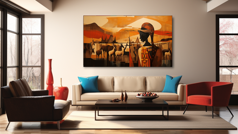 Canvas Wall Art - African Odyssey Abstract - HD0260