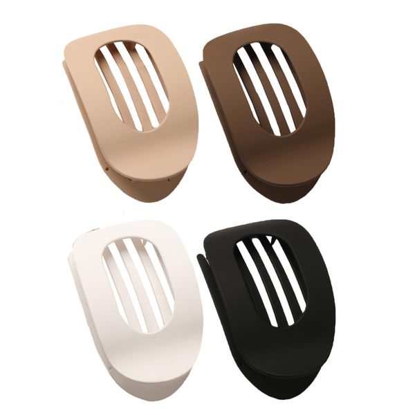 4-Piece Flat Round Grab Clip, Comfortable Curved Design, Matte Model
