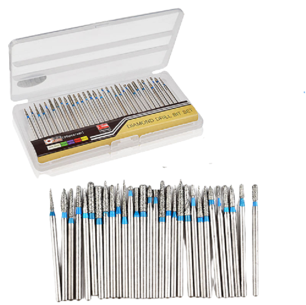Blue 30 Pieces Electric Diamond Drill Bit Set