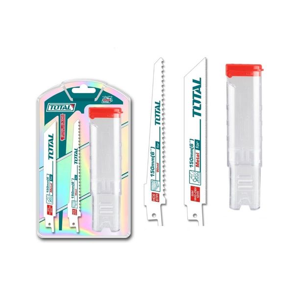 Total Reciprocating Saw Blade 10-Piece Set 6-Piece 150Mm(6")x6T - 2 Pack