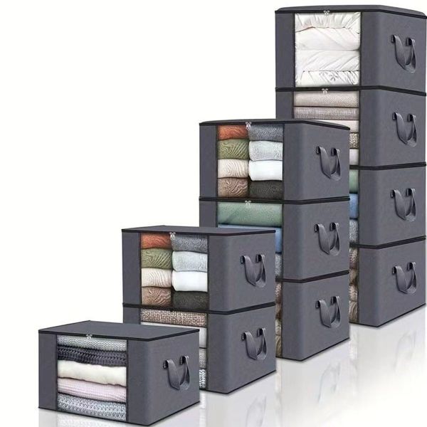 10-PackHousehold Storage Bags 75L Large Capacity Multi-Purpose Storage