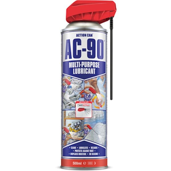 Action Can Multi Purpose Lube Ac-90 Lpg Twin Spray 500Ml