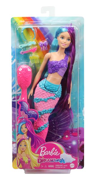 Barbie Dreamtopia Mermaid Doll with Extra-Long Two-Tone Fantasy Hair