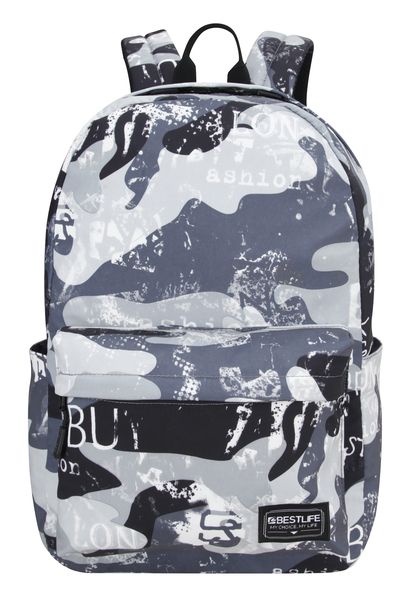 Bestlife - Camo Backpack for 15.6" Laptop in Blue