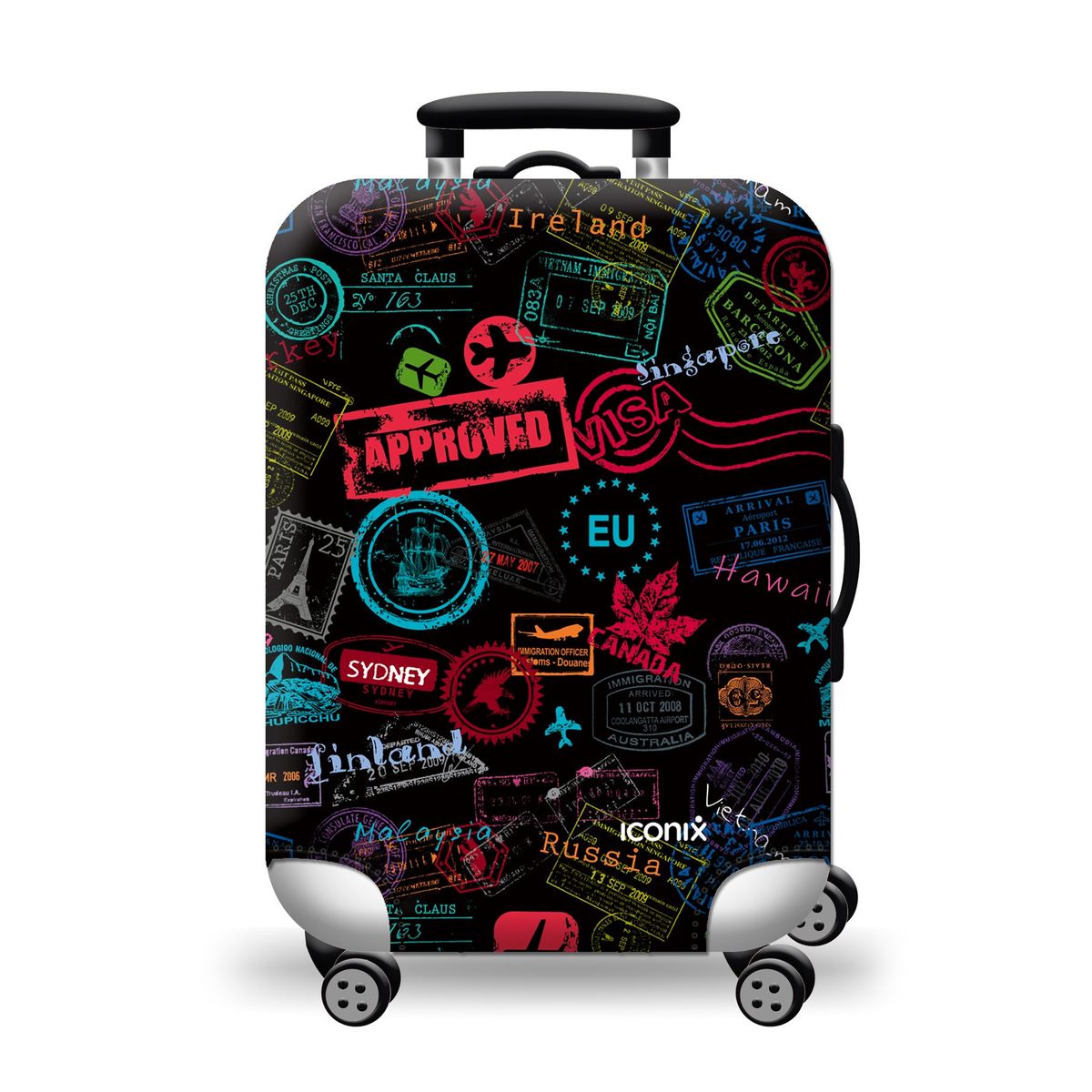 Iconix Printed Luggage Protector - Jetsetter