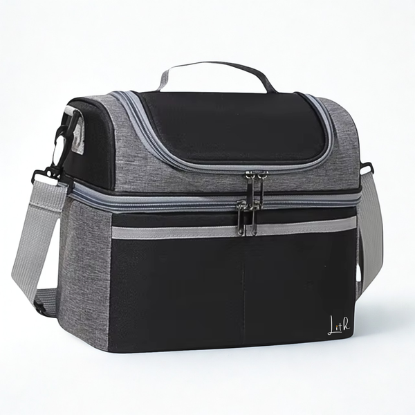 Lith Lunch Bag - Insulated Waterproof Cooler, Double Compartment