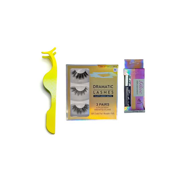 Ultra Strip lash Adhesive - Yellow - 3 Pairs