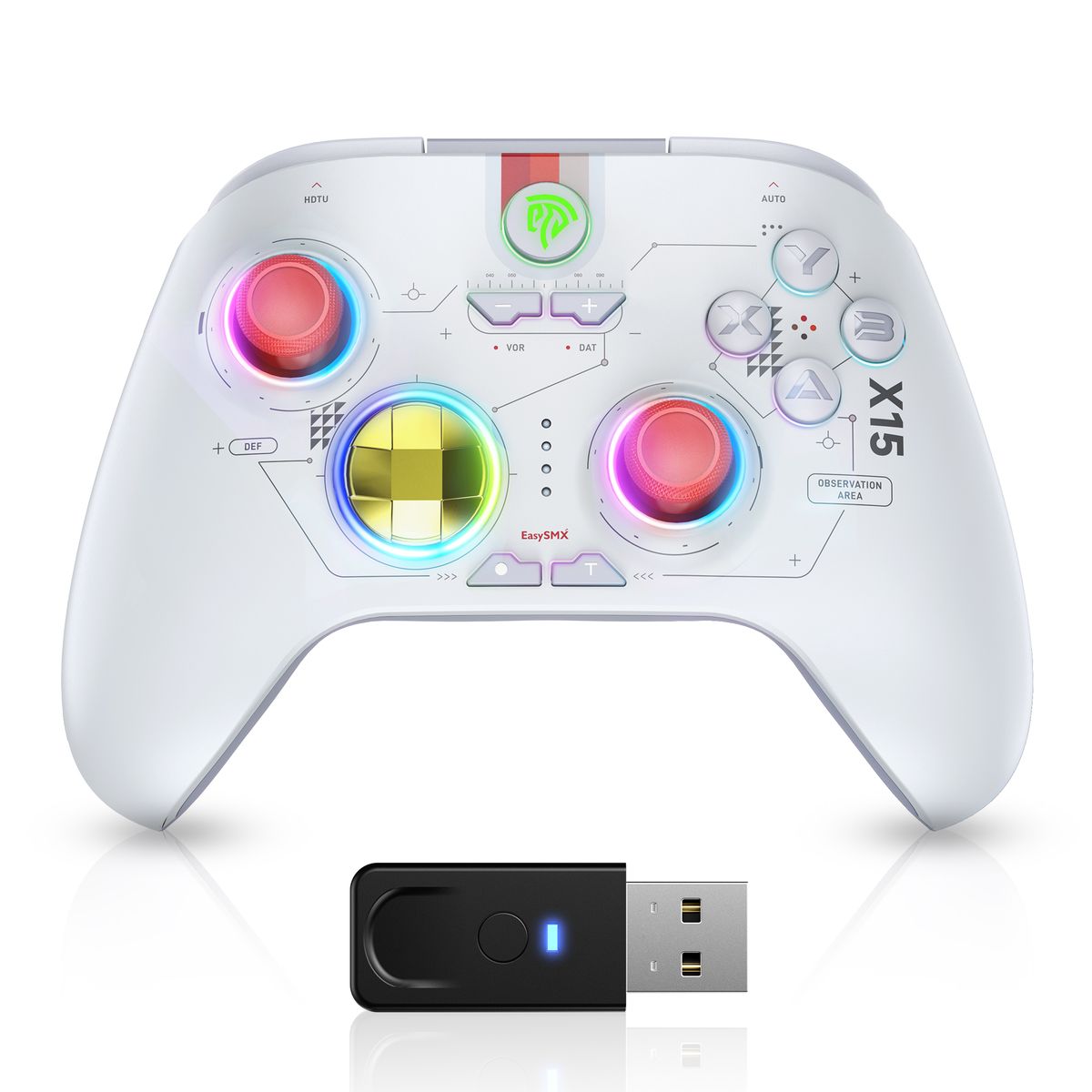 EasySMX X15 Wireless RGB Controller Hall Effect Windows / Steam