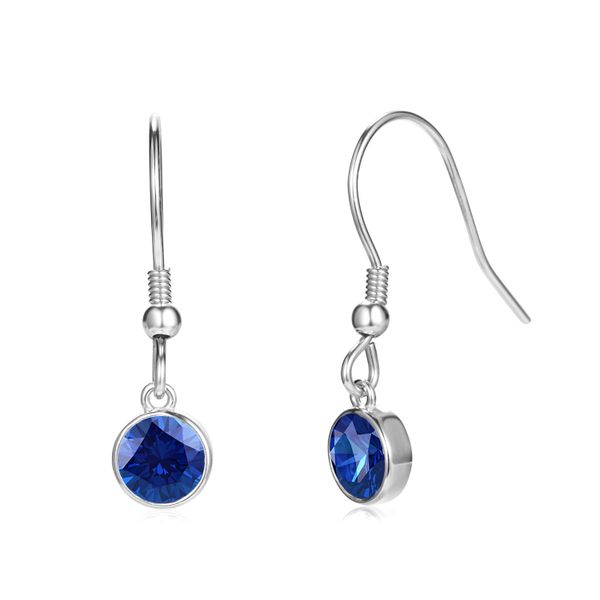 Crystalize 925 Silver September Birthstone Earrings with Swarovski Crystal
