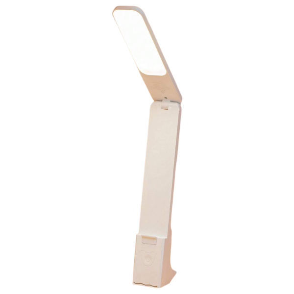 Elegant LED Portable &amp; Foldable Desk Lamp With Mobile Stand - White
