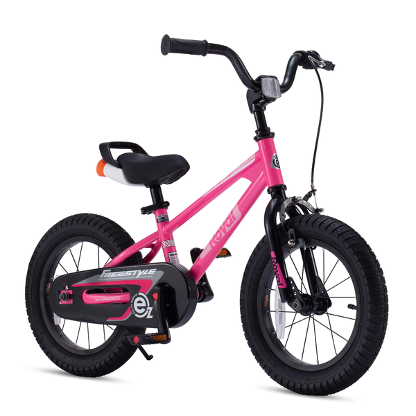 RoyalBaby Kids Bicycle 16'' EZ Pink , Ages 4-7 , 2-in-1-Balance to Pedal