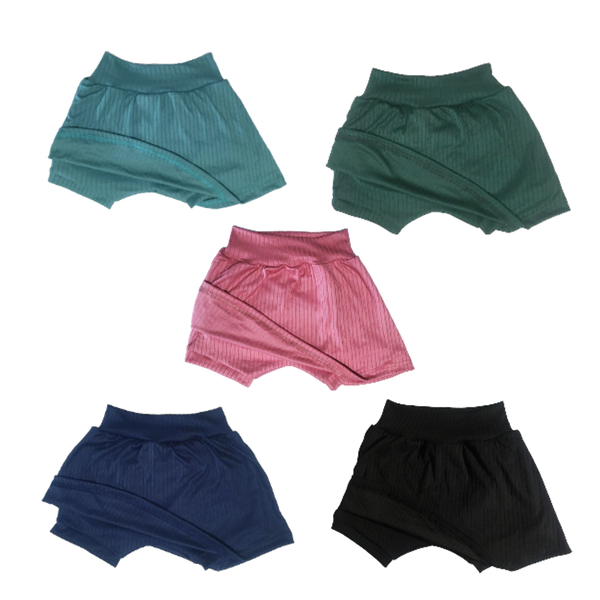 Baby/Toddler/Kids-Skort Combo-Pink,Black,Navy,Sage Green &amp;Botanic Green