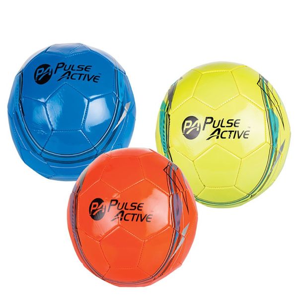 Bulk Pack x 3 Soccer Ball Neon 2 Ply Size 5