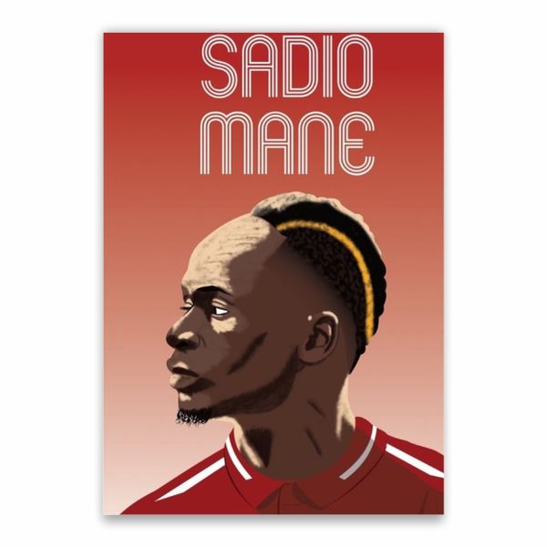 Sadio Mane Cartoon Poster - A1