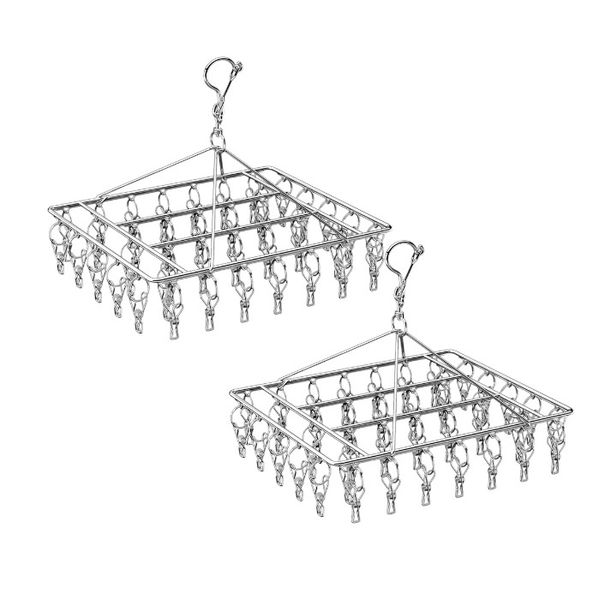 Stainless Steel Laundry Drying Rack with 40 Pegs