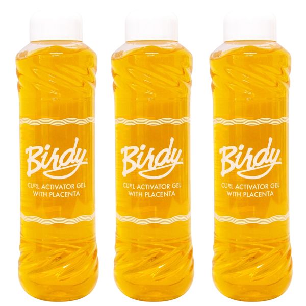 Birdy Curl Activator Gel with Placenta - Gold 1L Pack of 3