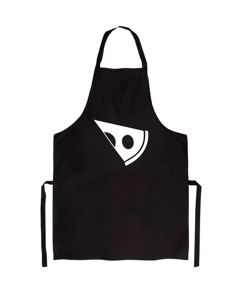 Katz Designs - Black Apron - Pizza Slice