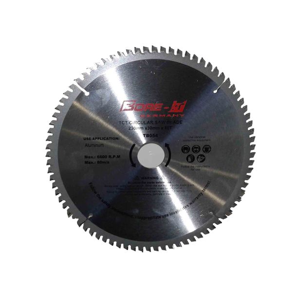 Bore-it - Circular Saw Blade - 230mm X 80t X 30b - Aluminum - 3 Pack