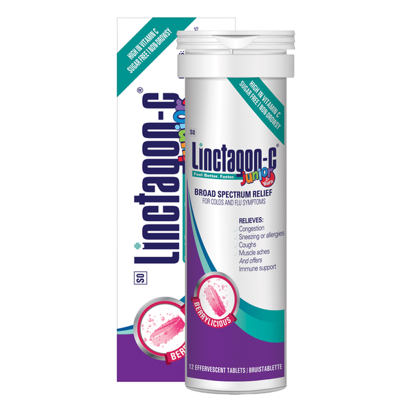 Linctagon C Effervescent Junior Tablets Berry - 12's