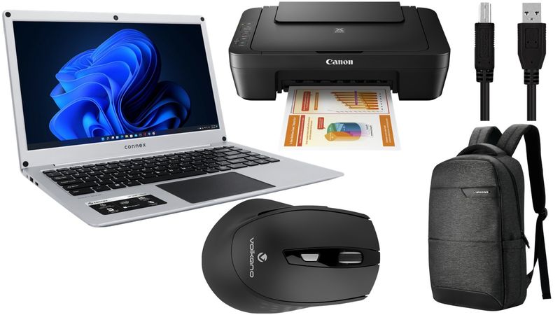 Connex SwiftBook Pro X 14" Celeron 8/256SSD Printer Bundle