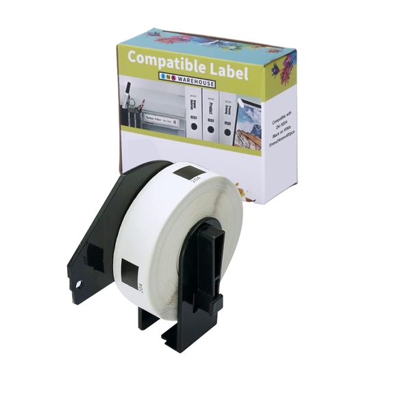 INKWAREHOUSE DK-11204 Multi-Purpose Thermal Labels (17mm x 54mm)