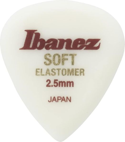 Ibanez BELJ1ST25 Elastomer Pick 3 Pcs Soft 2.5mm Teardrop Shape
