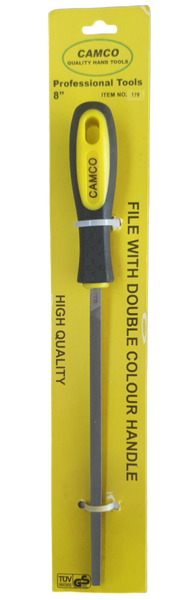 Camco SQUARE File 2nd CUT With Handle - (300mm)