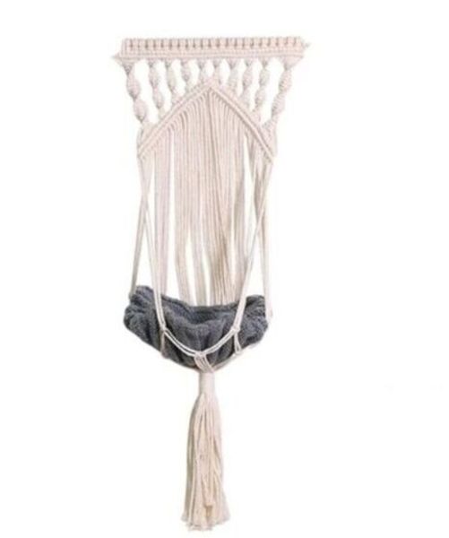 Hollow Out Hanging Pet Bed With Cushion